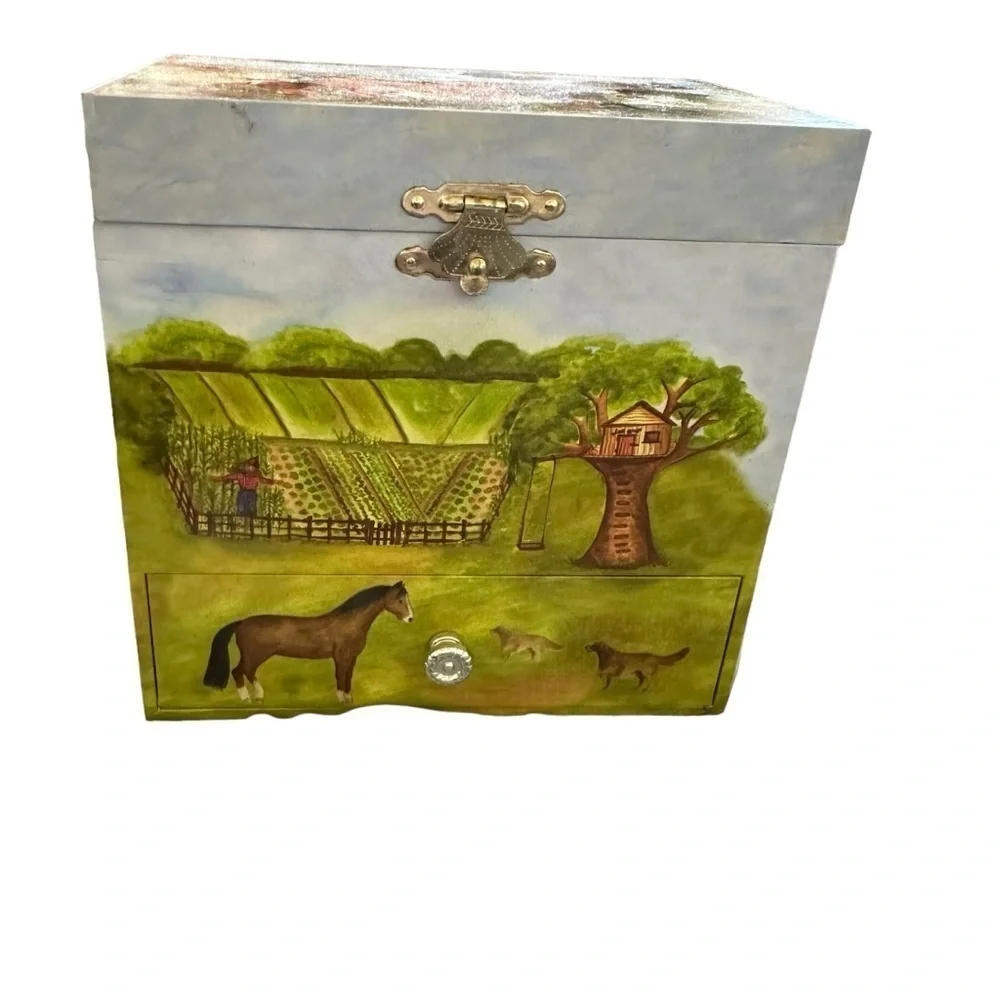 Horse Ranch Music Jewelry Box by Enchantments 2005 My Old Kentucky Home